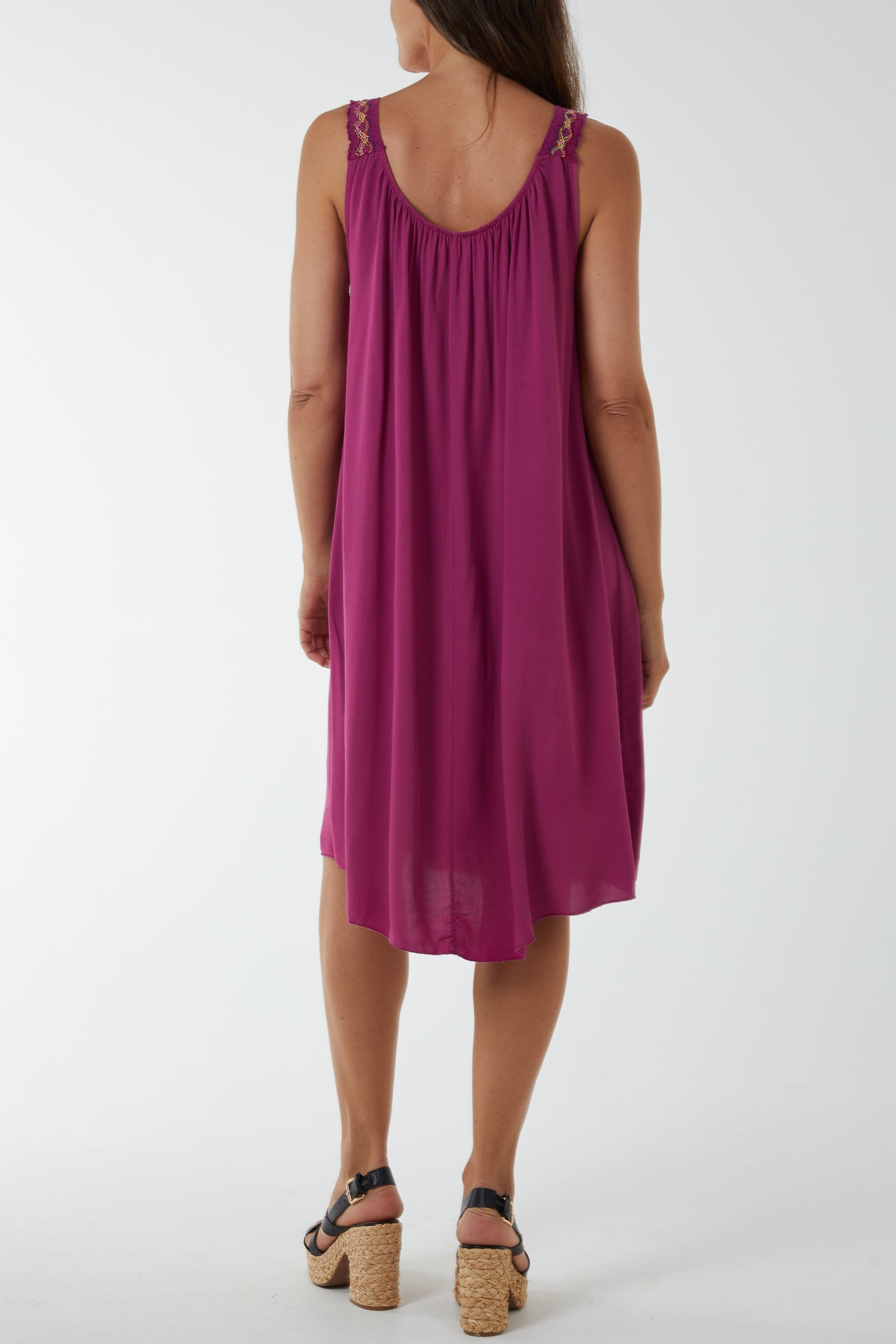 Crochet Strap Mini Dress Dresses WearAll