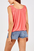 Balloon Ruffle Neck Vest TOPMF2 WearAll