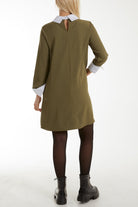 Collar & Cuff A Line Side Pocket Dress Dresses WearAll
