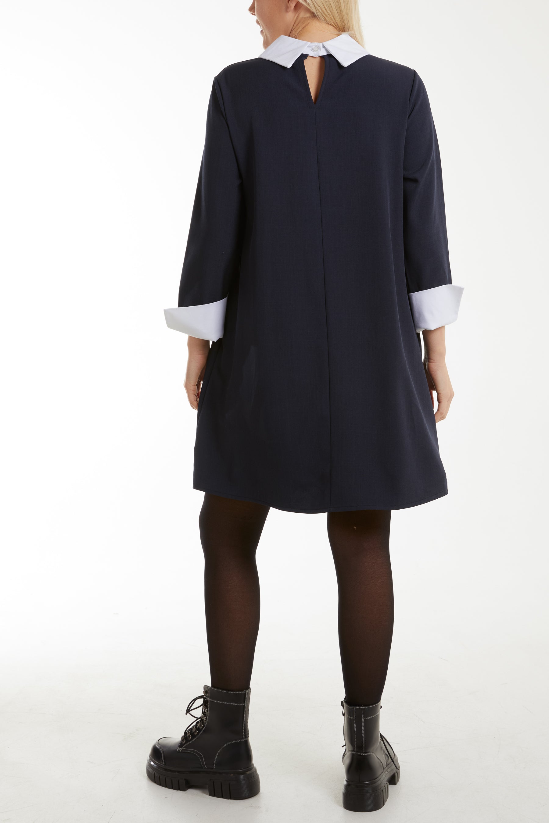 Collar & Cuff A Line Side Pocket Dress Dresses WearAll