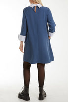 Collar & Cuff A Line Side Pocket Dress Dresses WearAll