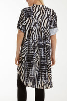 Mixed Animal Print Mini Dress/Shirt Dresses WearAll