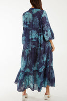 Broderie Anglaise Trees Tiered Maxi Dress Dresses WearAll
