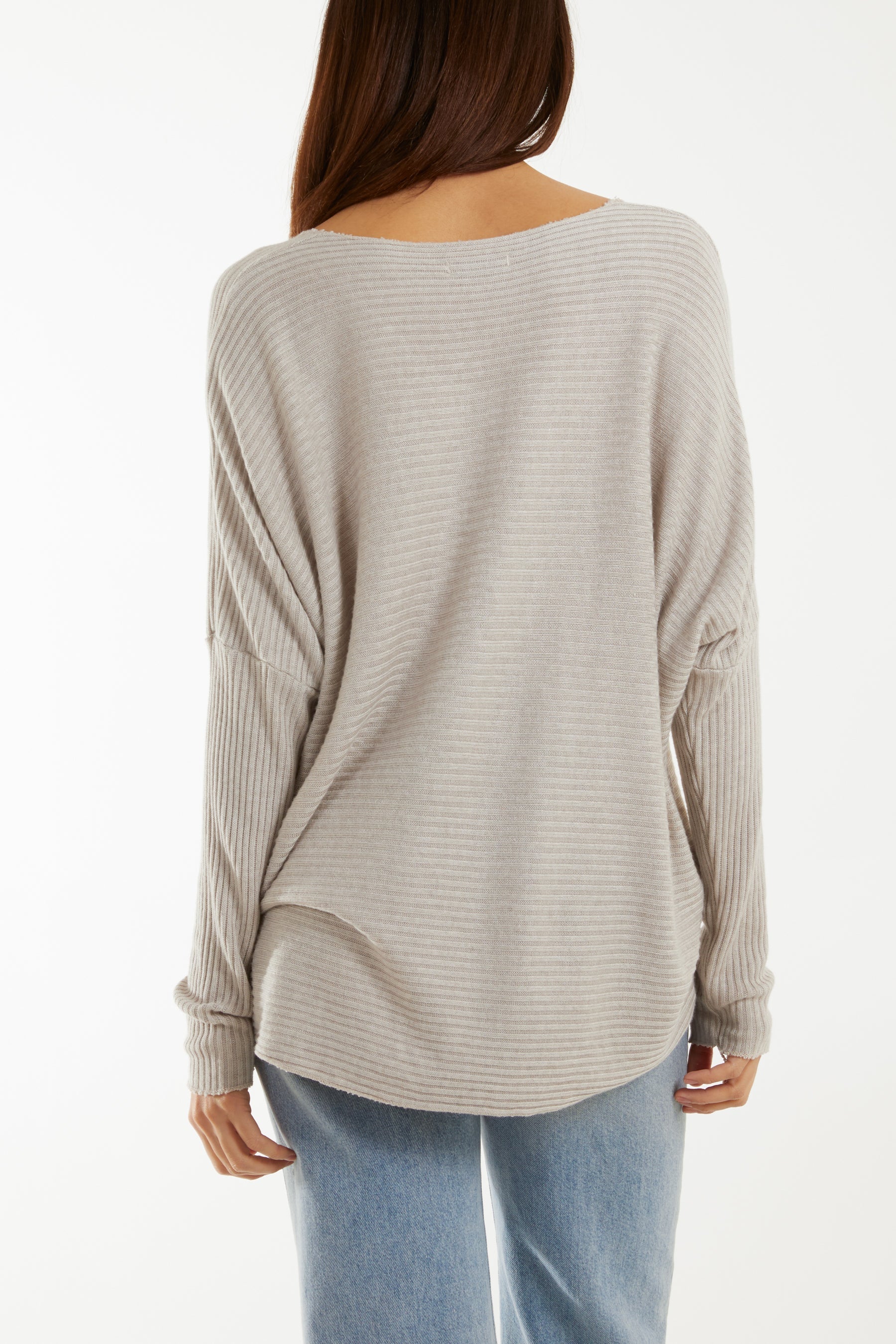 Wool Blend Floral Ribbed Knit Jumper Jumpers WearAll