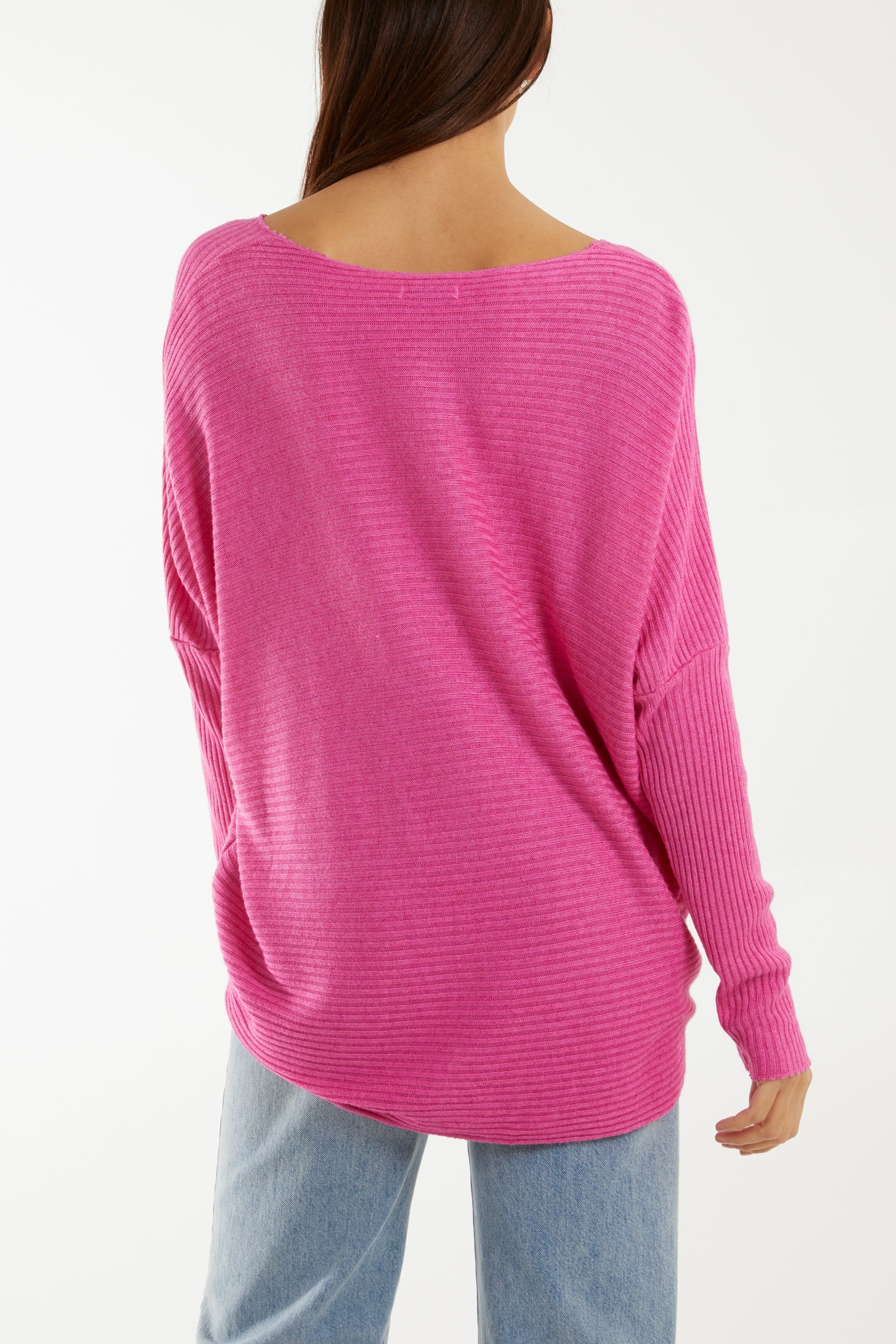 Wool Blend Floral Ribbed Knit Jumper Jumpers WearAll