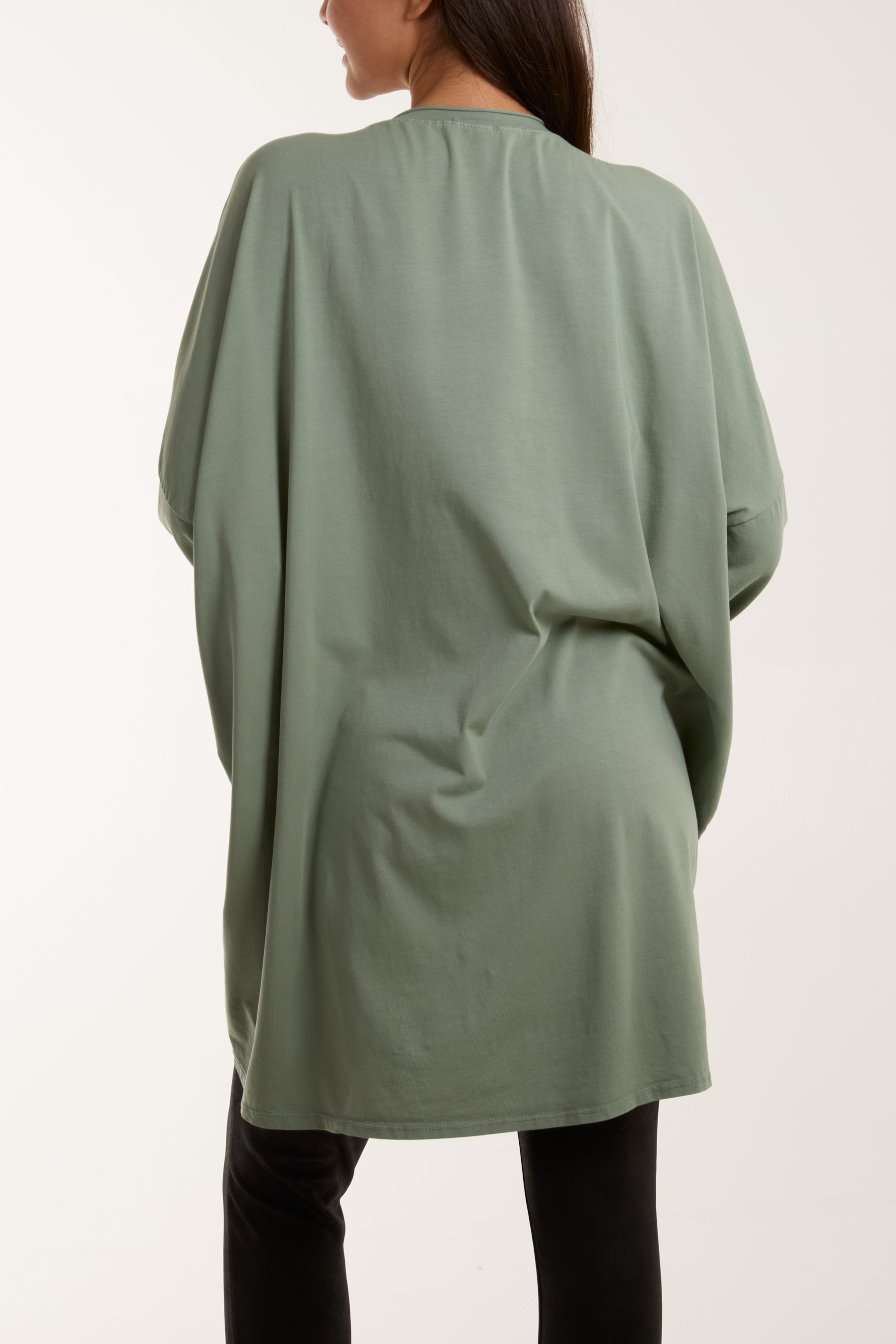 V-Neck Multicolour Flower Oversized Top Tops WearAll