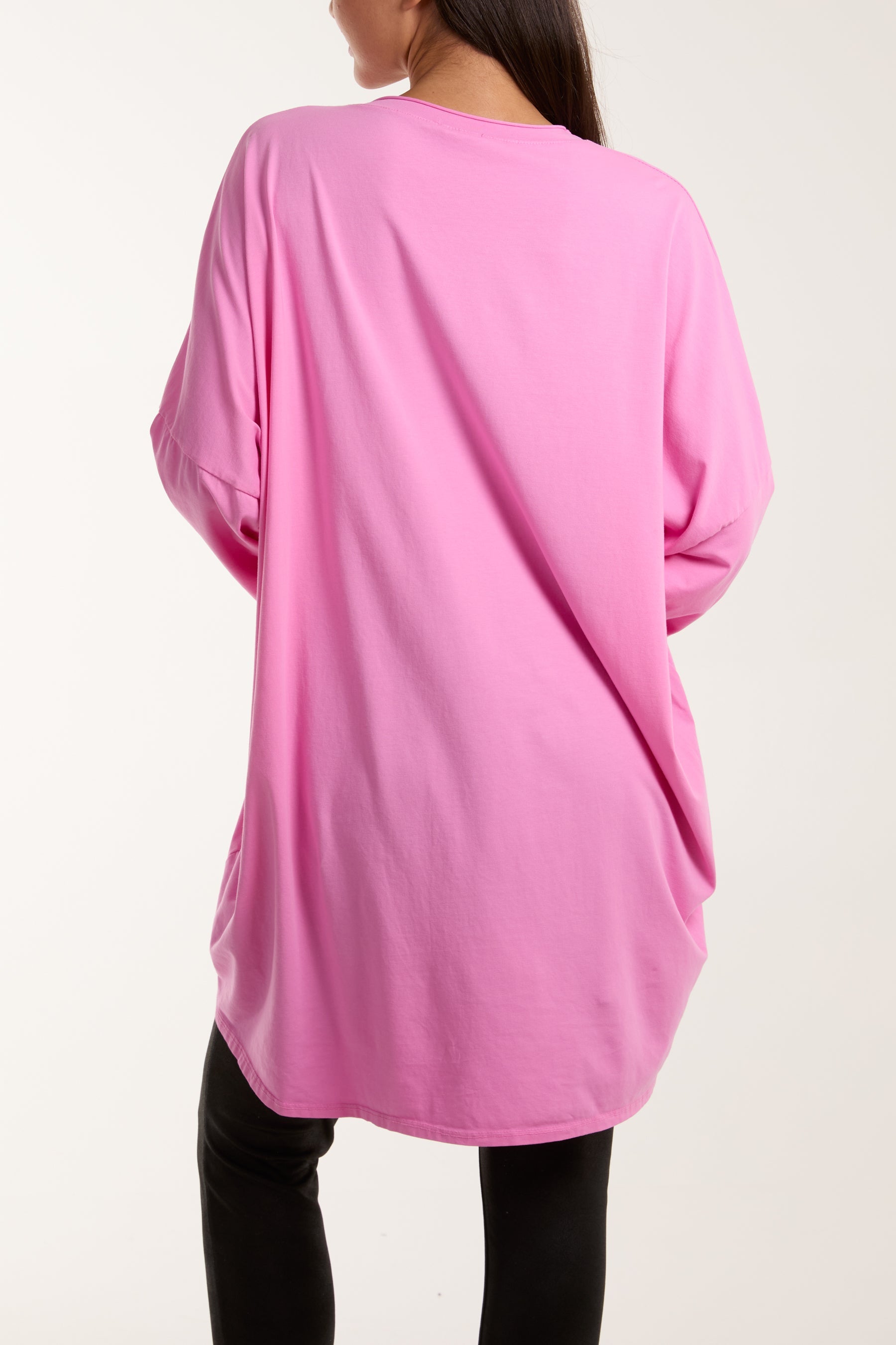 V-Neck Multicolour Flower Oversized Top Tops WearAll