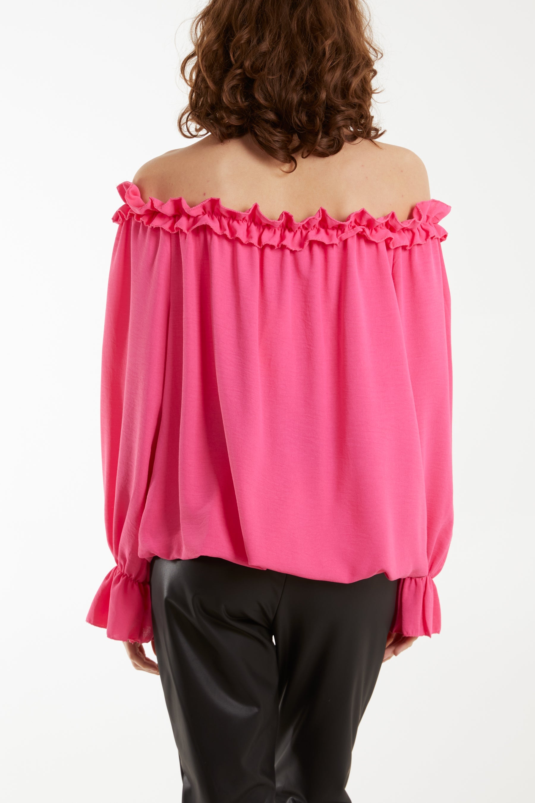 Bardot Ruffle Bubble Hem Blouse Tops WearAll