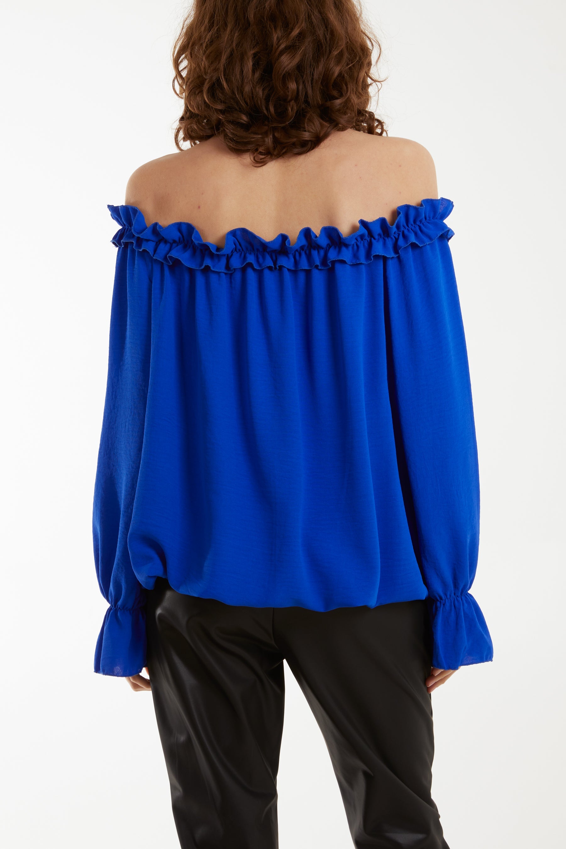 Bardot Ruffle Bubble Hem Blouse Tops WearAll
