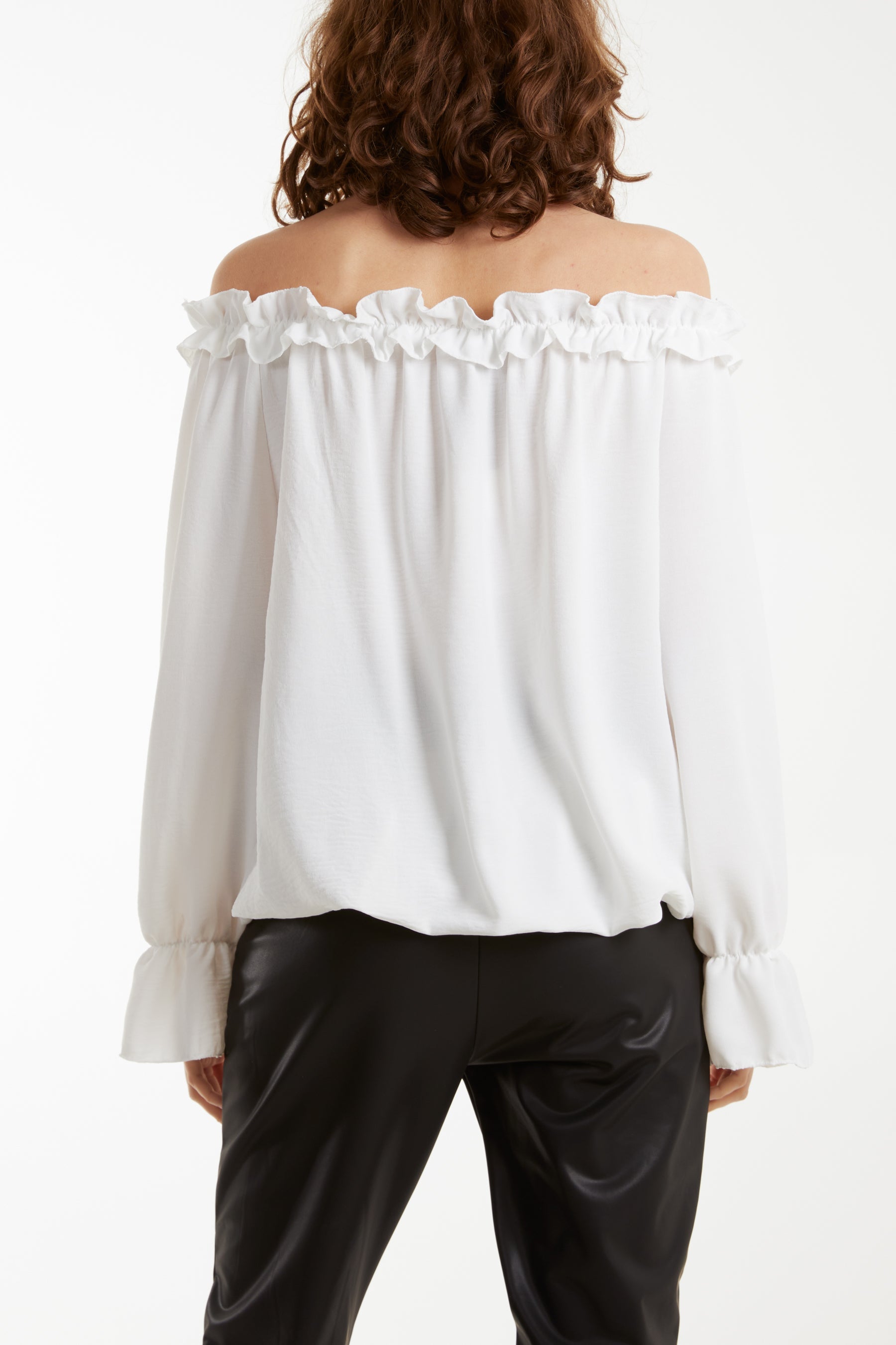 Bardot Ruffle Bubble Hem Blouse Tops WearAll
