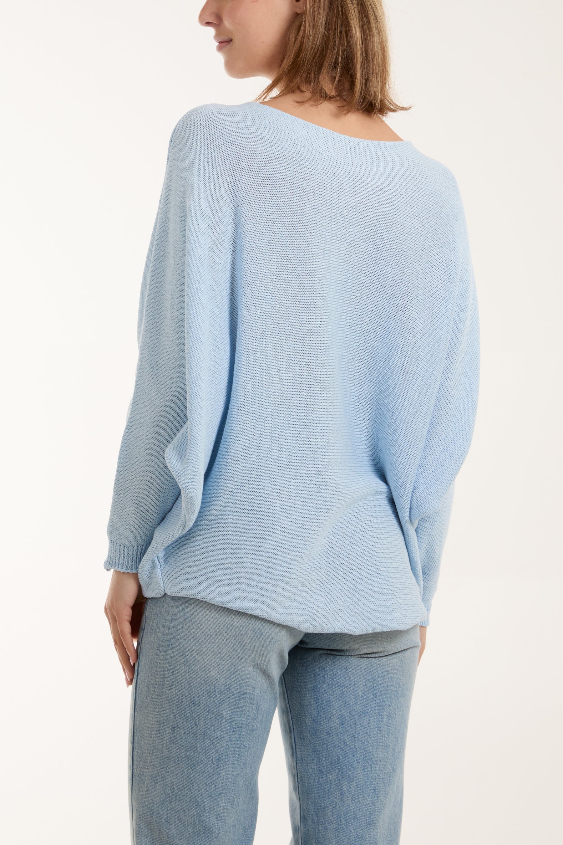 Daisies High Low Batwing Jumper Jumpers WearAll