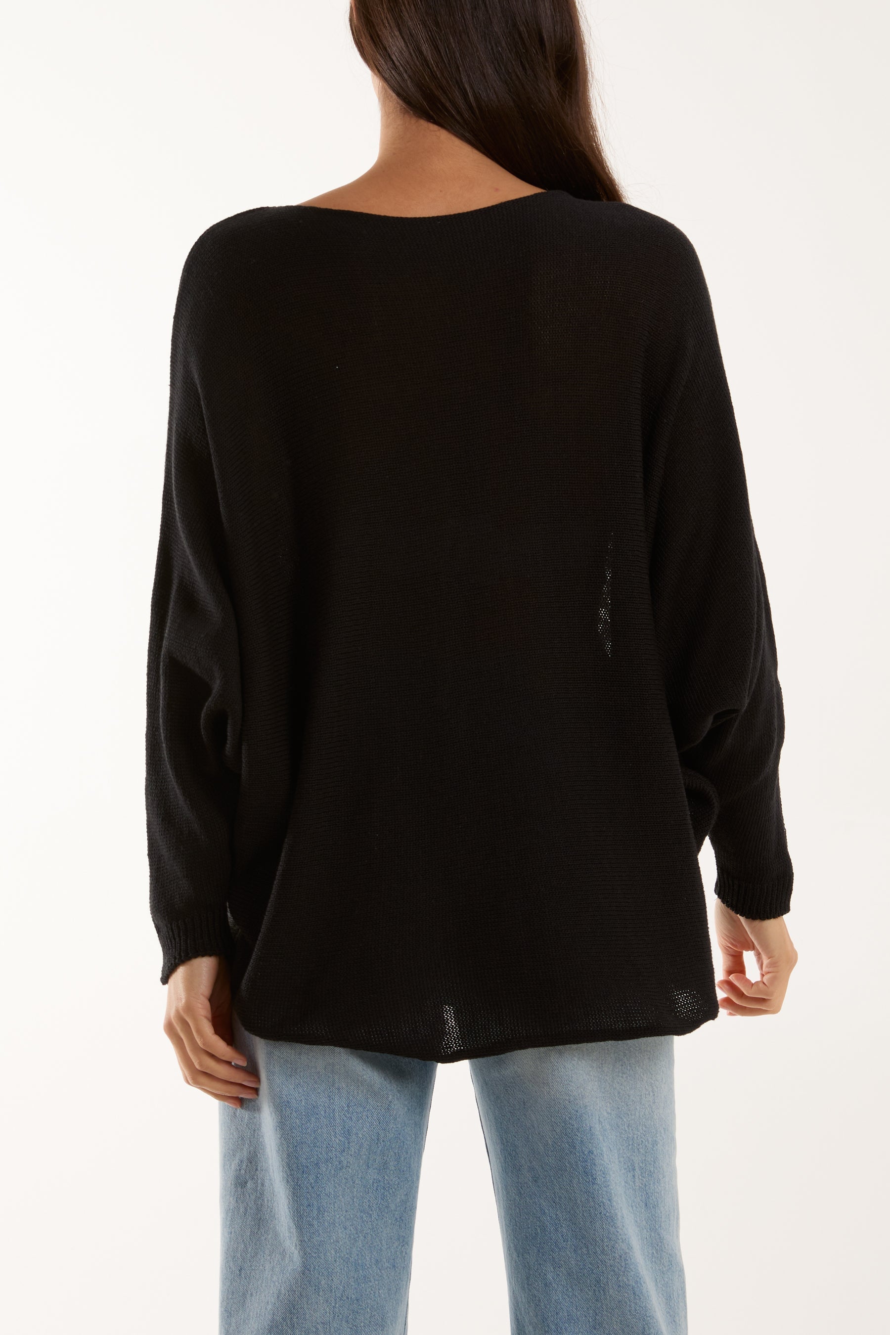 Daisies High Low Batwing Jumper Jumpers WearAll