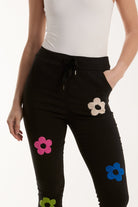 Floral Magic Drawstring Crushed Trousers Trousers WearAll