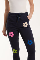 Floral Magic Drawstring Crushed Trousers Trousers WearAll