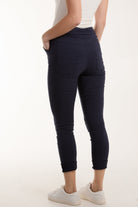 Floral Magic Drawstring Crushed Trousers Trousers WearAll