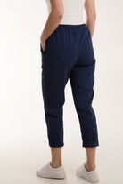 Texture Stripe Pocket Panel Trousers Trousers WearAll