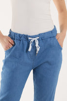 Magic Crushed Denim Trouser Trousers WearAll
