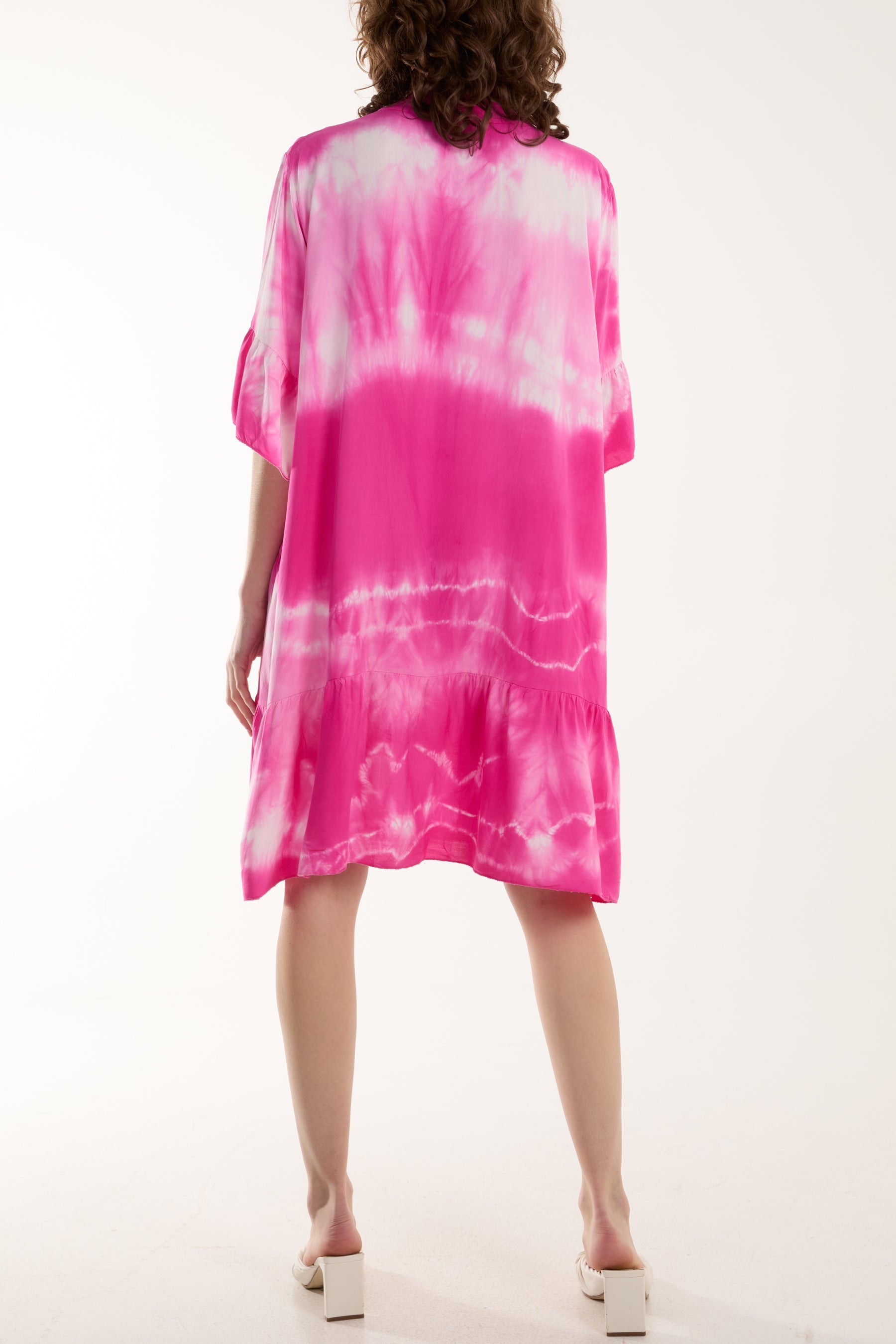 Tie Dye Smock Tiered Mini Dress Dresses WearAll