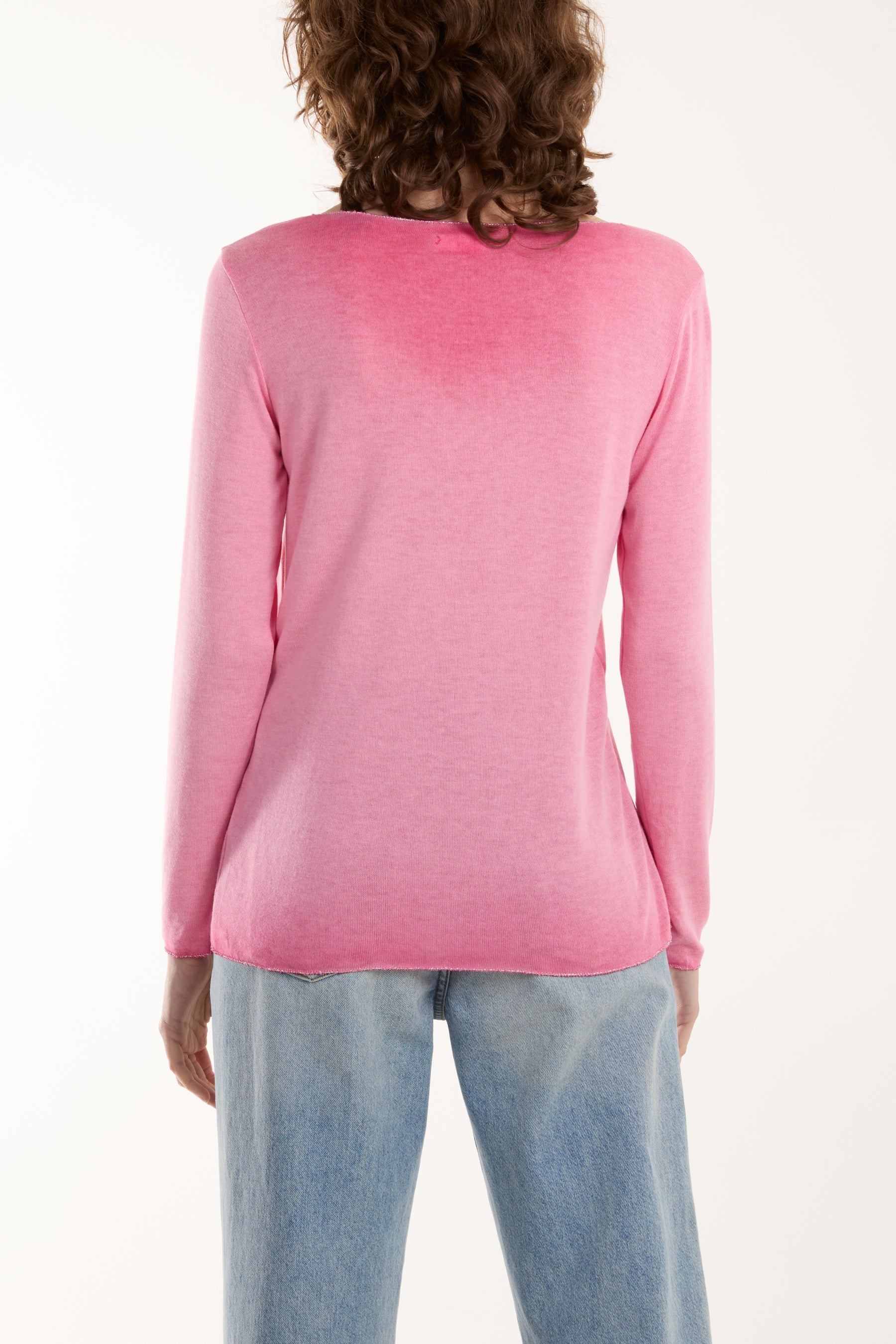 Acid Wash Shimmer Edge Fine Jumper Jumpers WearAll