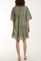 Broderie Anglaise 3D Leaves Smock Dress Dresses WearAll