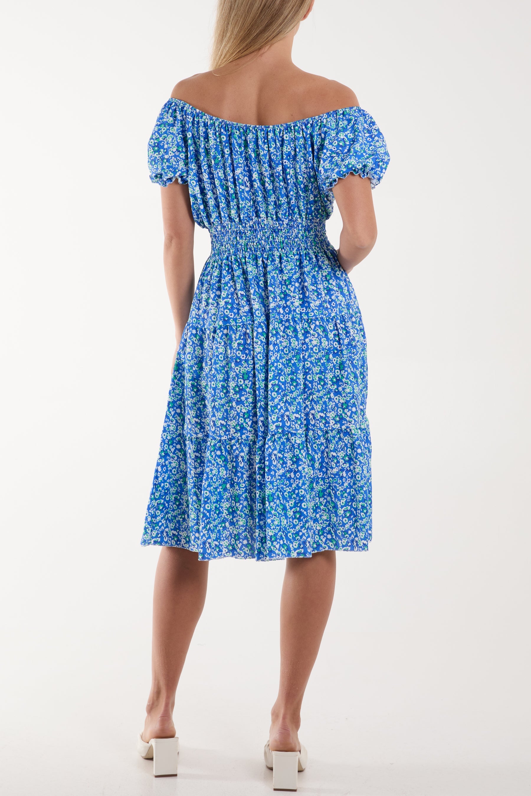 Ditsy Floral Bardot Midi Dress Dresses WearAll