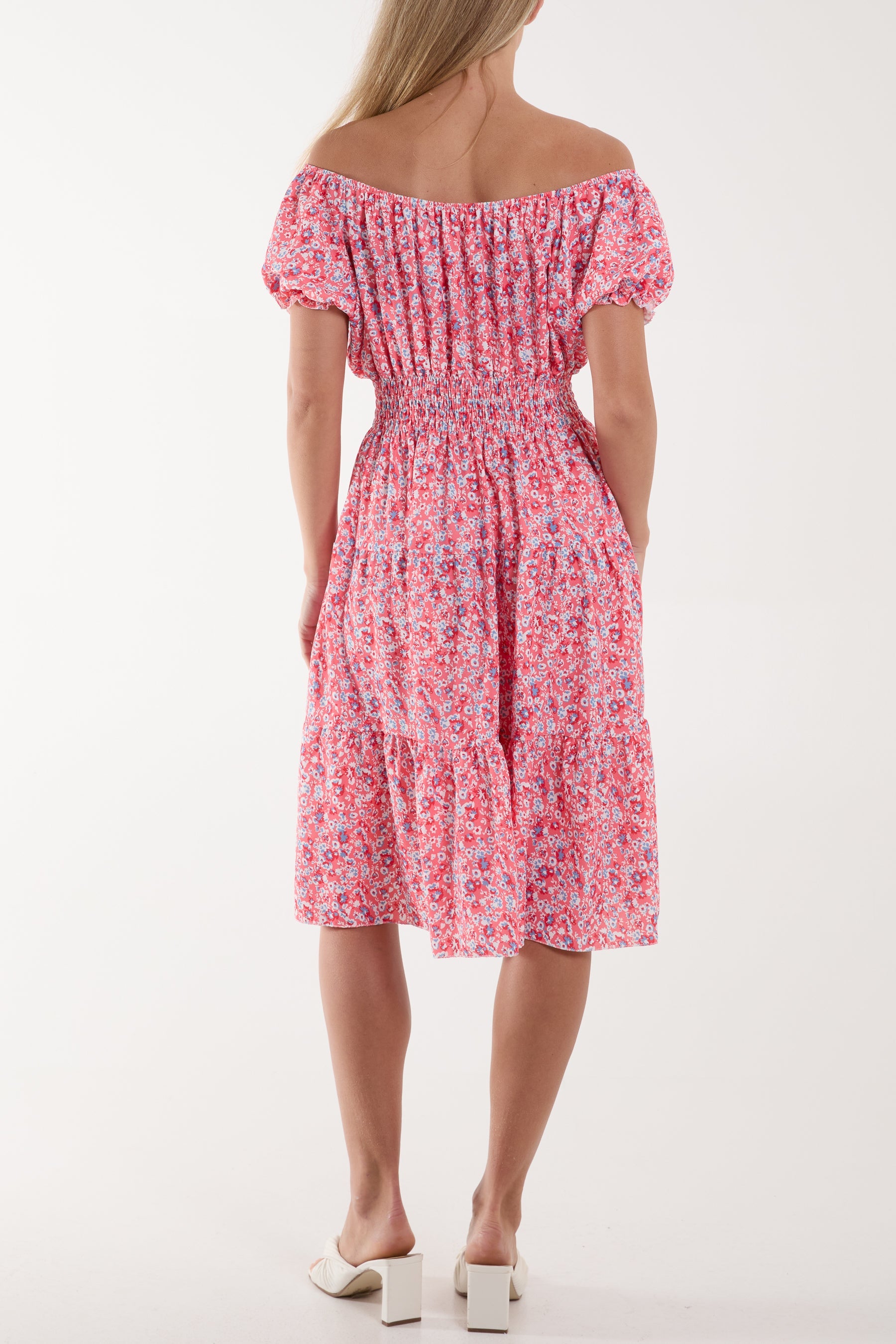 Ditsy Floral Bardot Midi Dress Dresses WearAll