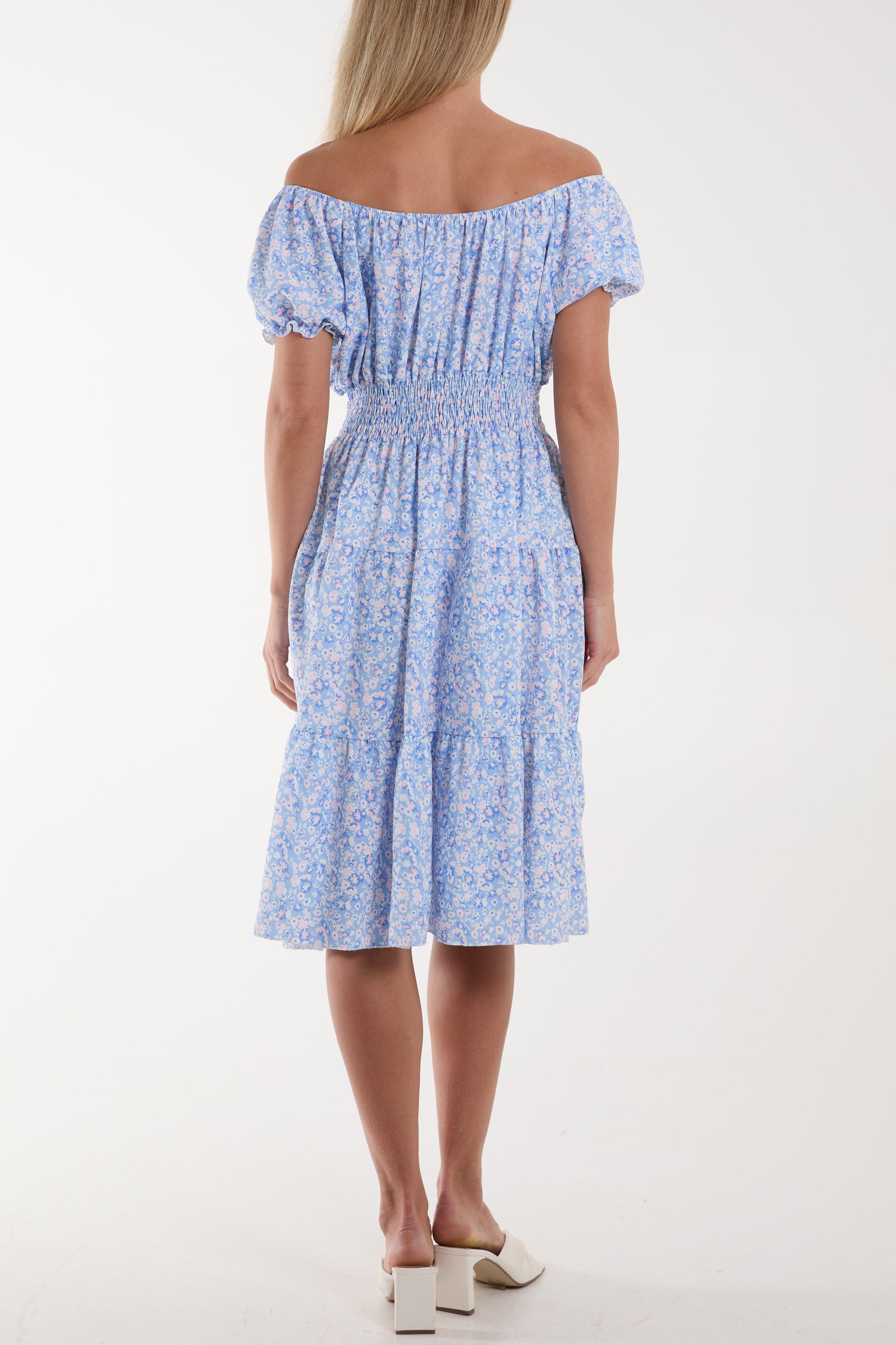 Ditsy Floral Bardot Midi Dress Dresses WearAll