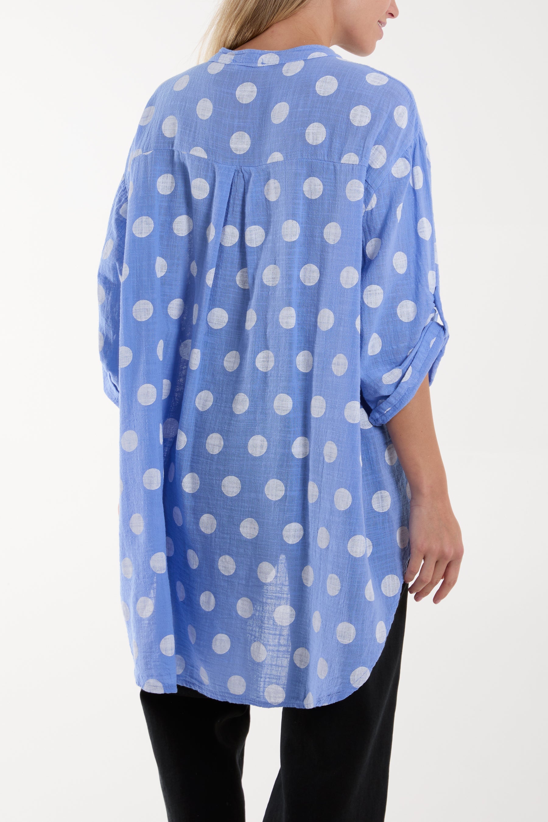 Polka Dot Cotton Shirt Shirts WearAll