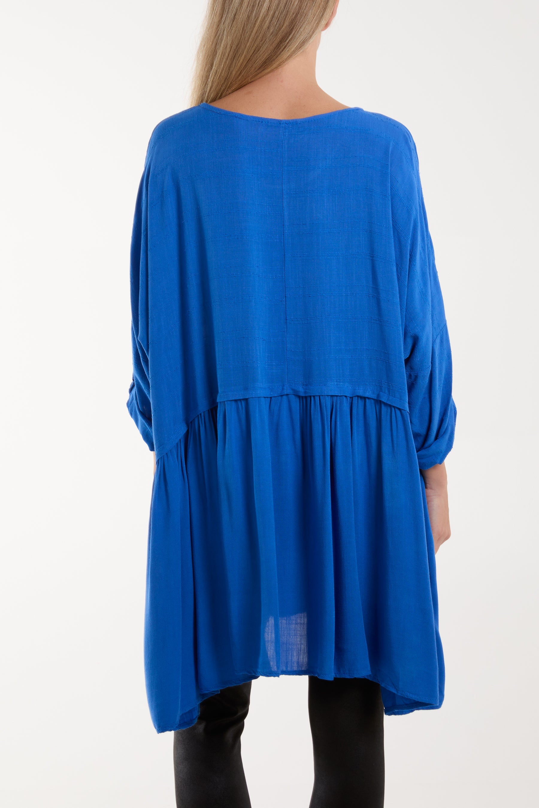 Texture Stripe Asymmetric Hem Top Tops WearAll