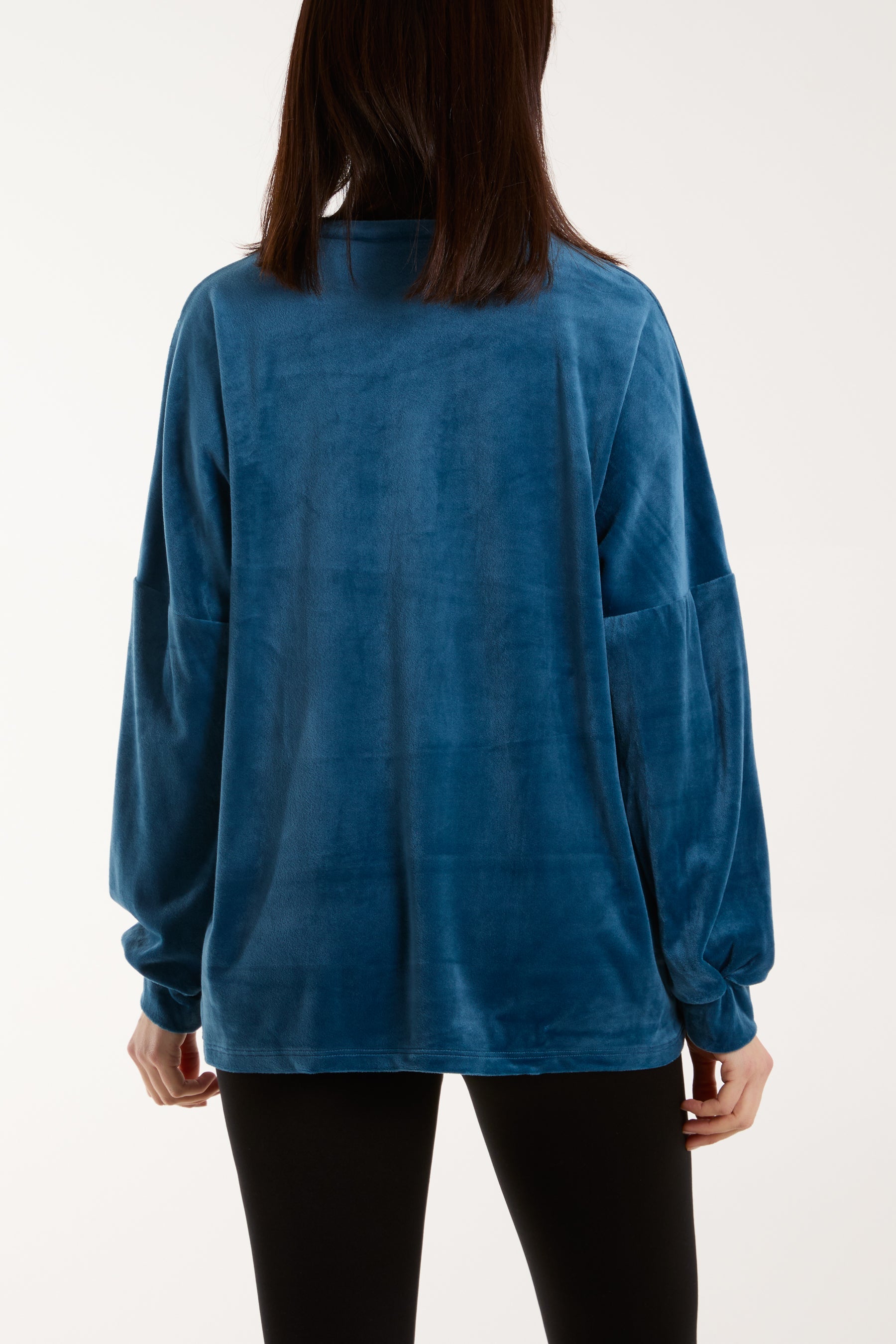 "Los Angeles" Velour Sweat Top Sweatshirt WearAll