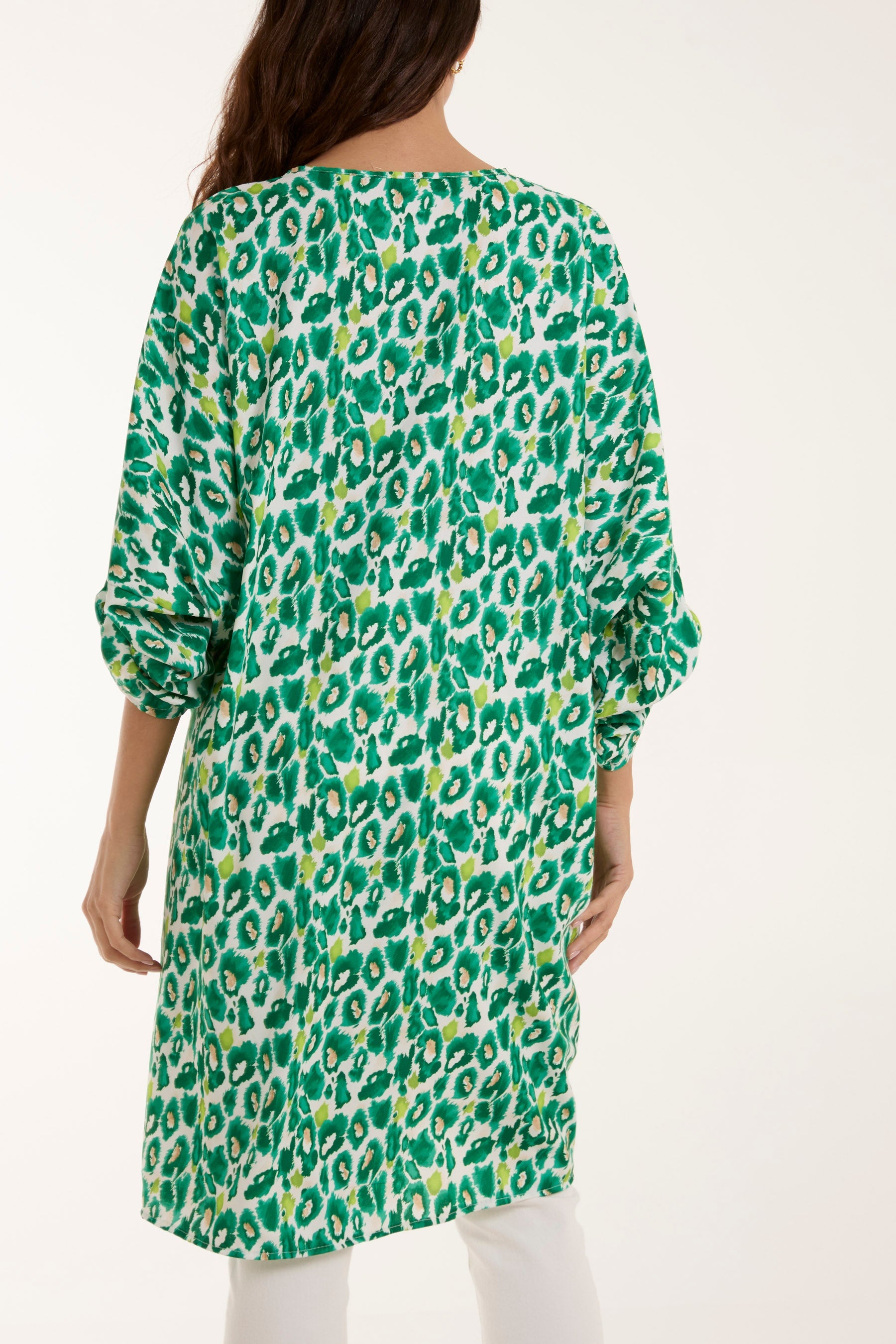 Leopard Print Twisted Front Blouse Dresses WearAll