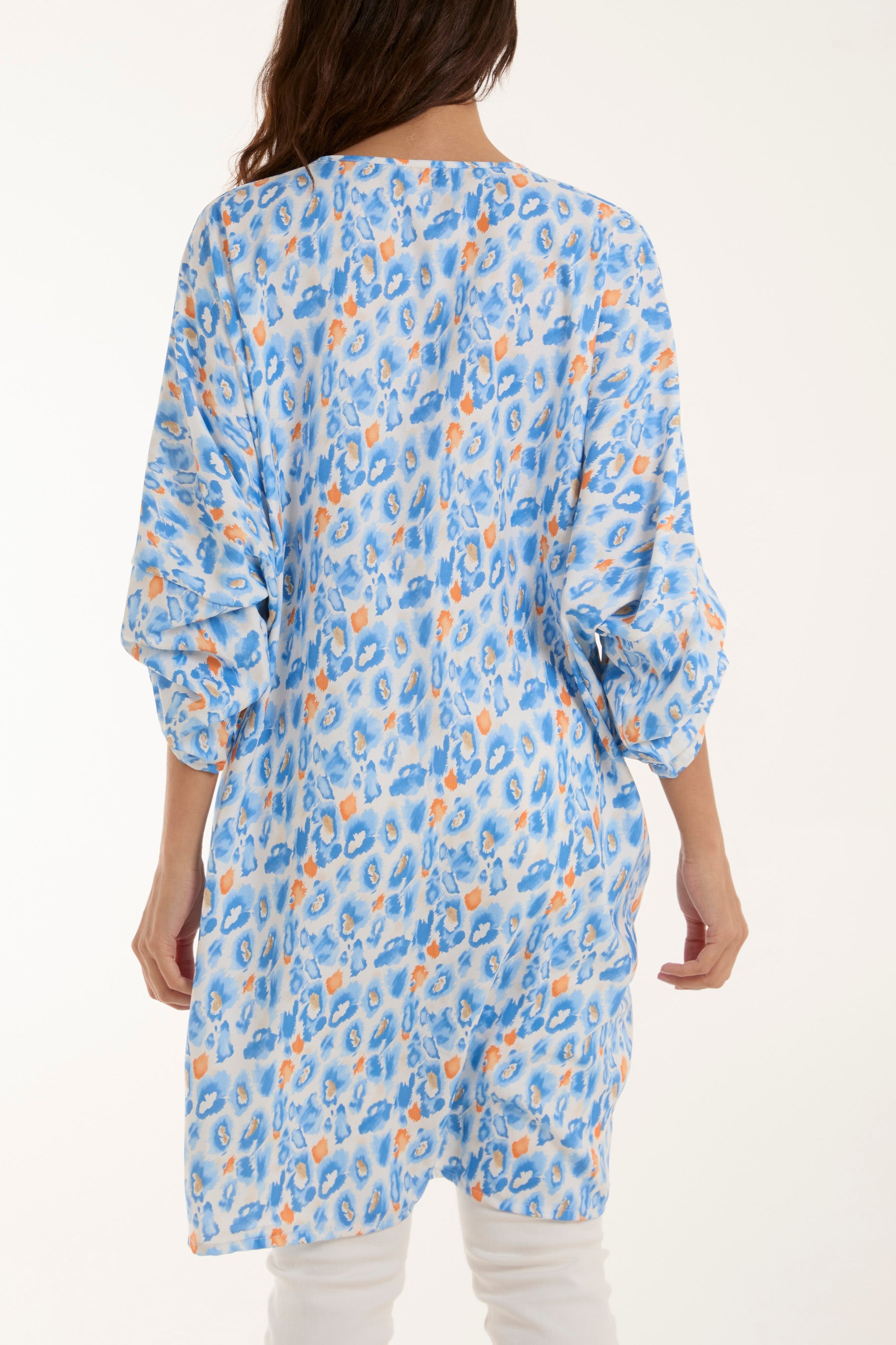 Leopard Print Twisted Front Blouse Dresses WearAll