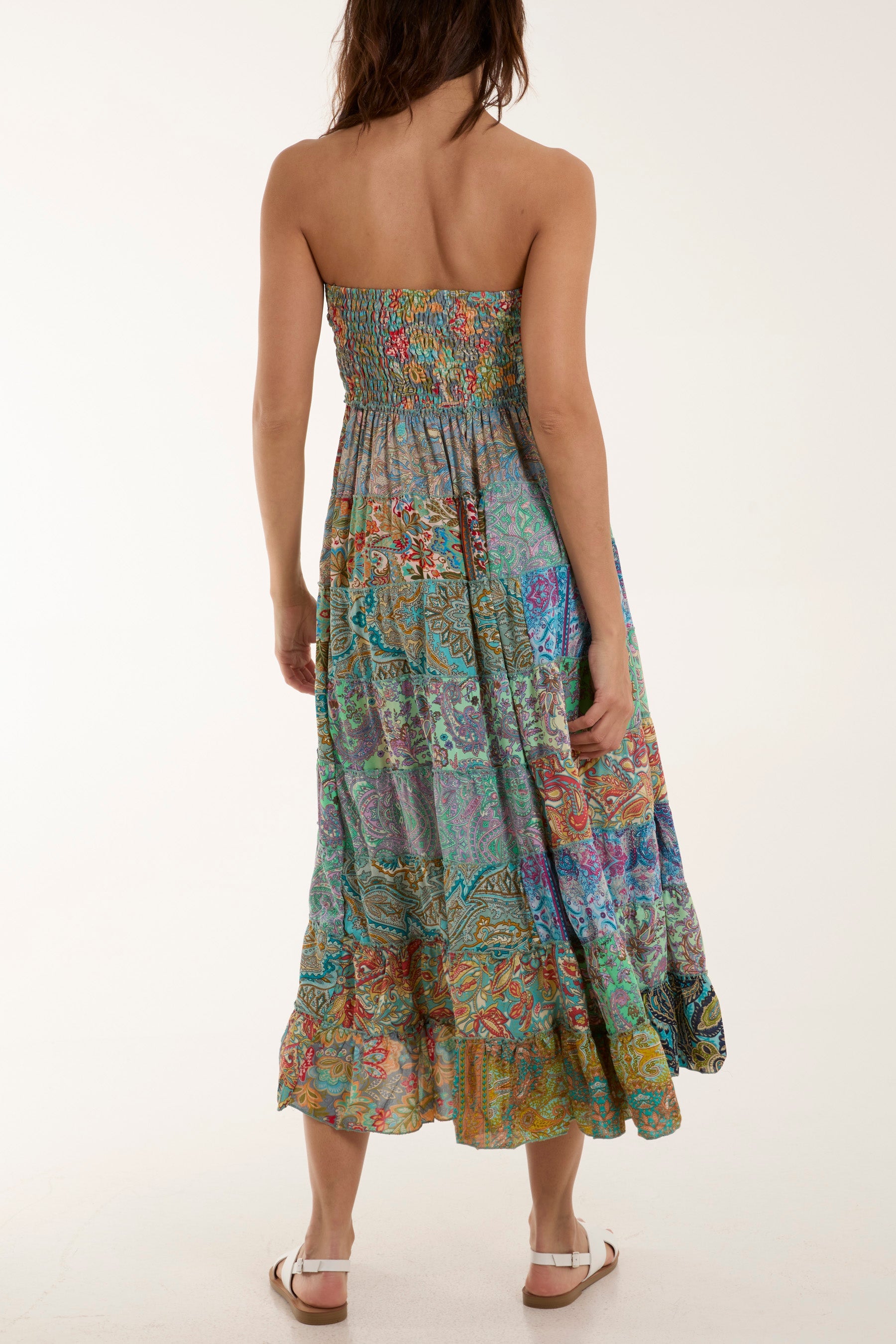 Silk Blend Patchwork Dress & Skirt Skirts WearAll