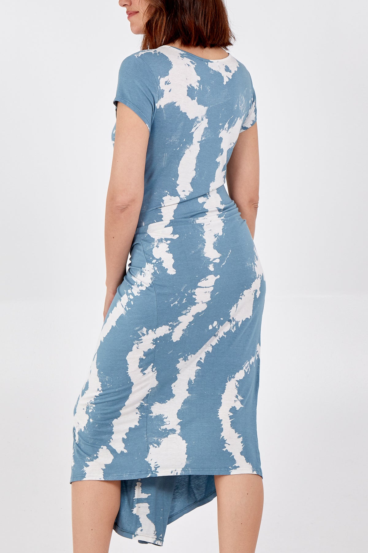 Cap Sleeve Tie Dye Parachute Dress DMF2 WearAll