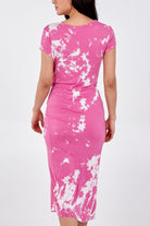 Cap Sleeve Tie Dye Parachute Dress DMF2 WearAll