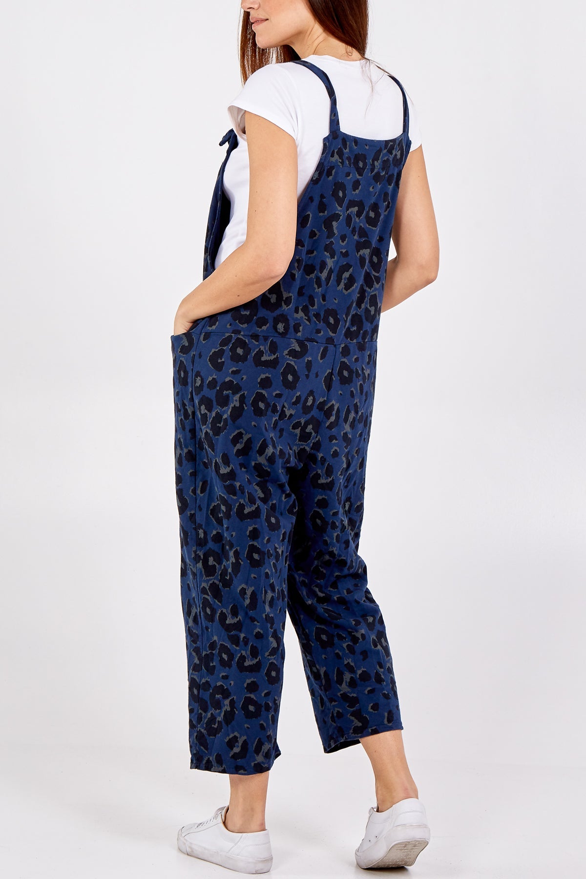 Leopard Print Dungarees Jump/Play WearAll
