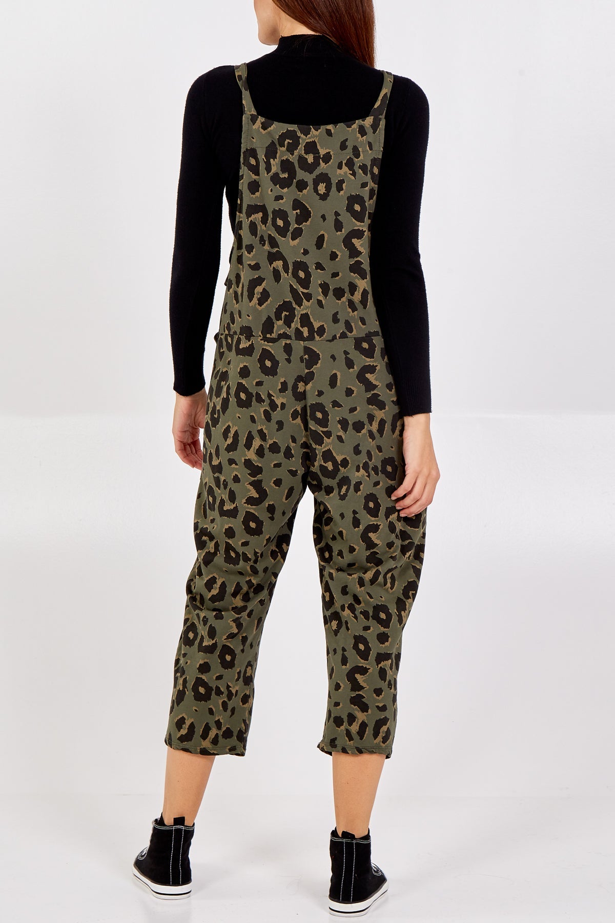 Leopard Print Dungarees Jump/Play WearAll