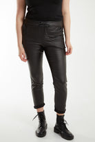 Magic Stretch PU Coated Crushed Trousers TRS1 WearAll Black One Size
