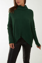 Long Sleeve Roll Neck Jumper JMF1 WearAll
