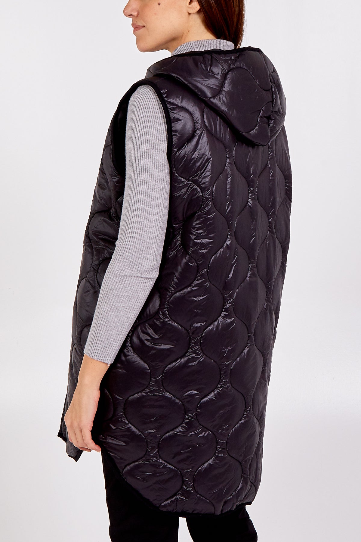 "Love" Zip Up Hooded Puffer Gillet JK1 WearAll