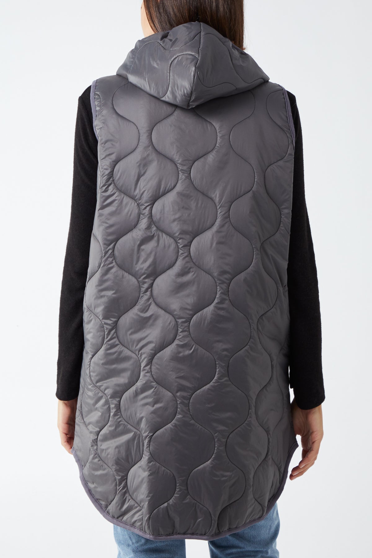 "Love" Zip Up Hooded Puffer Gillet JK1 WearAll