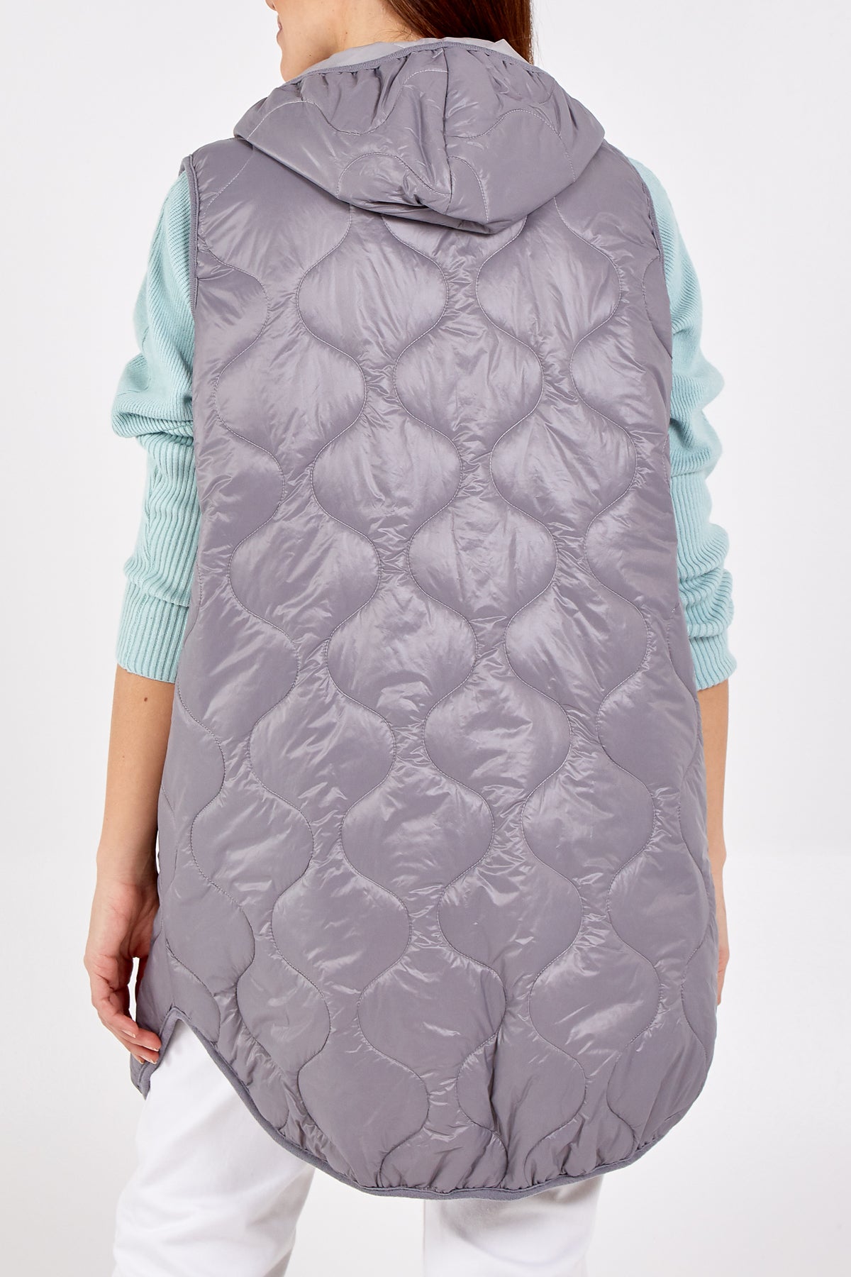 "Love" Zip Up Hooded Puffer Gillet JK1 WearAll