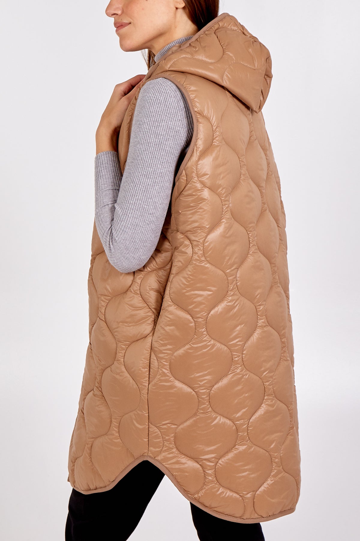 "Love" Zip Up Hooded Puffer Gillet JK1 WearAll