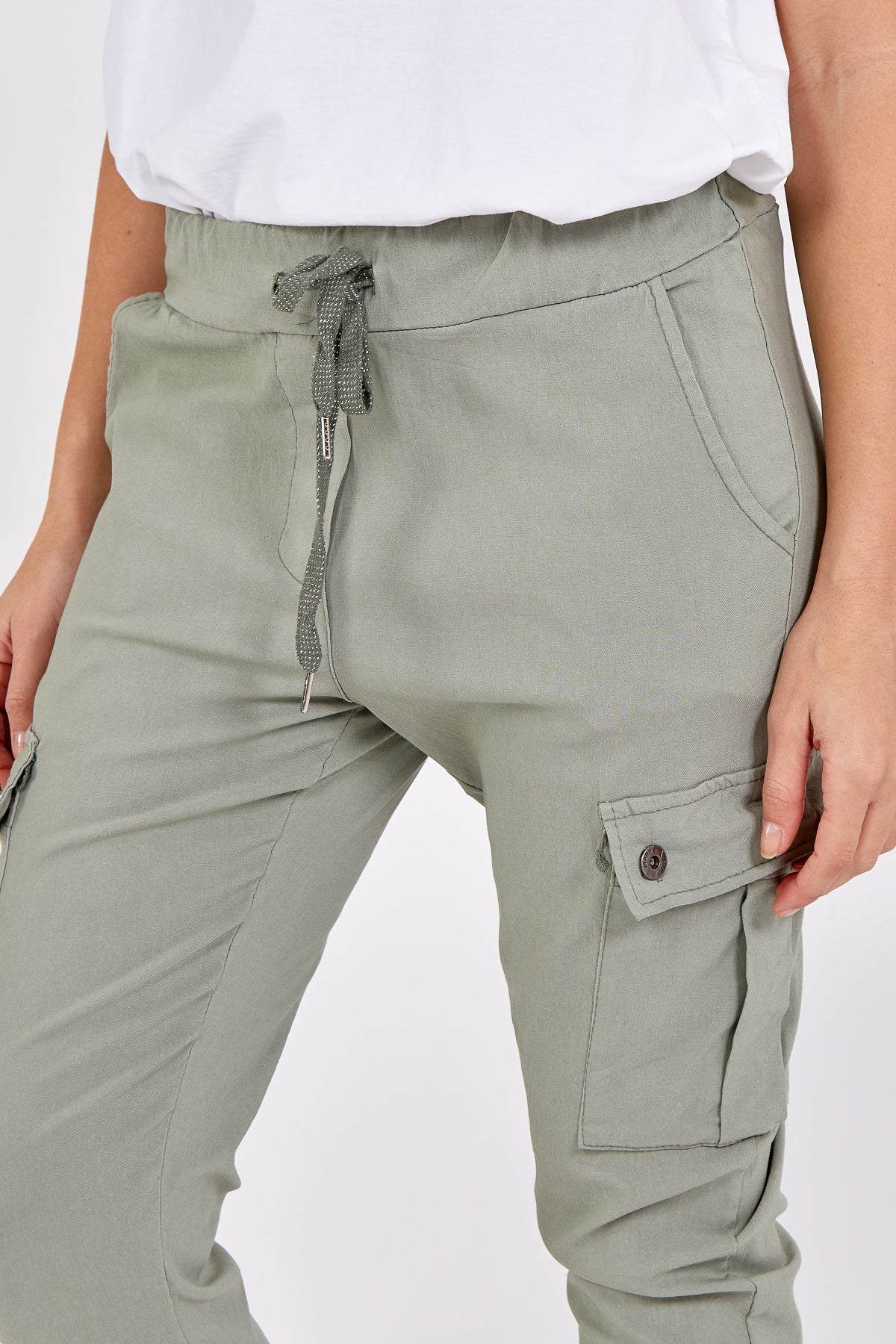 Magic Super Stretch Cargo Trousers TRS1 WearAll Khaki One Size