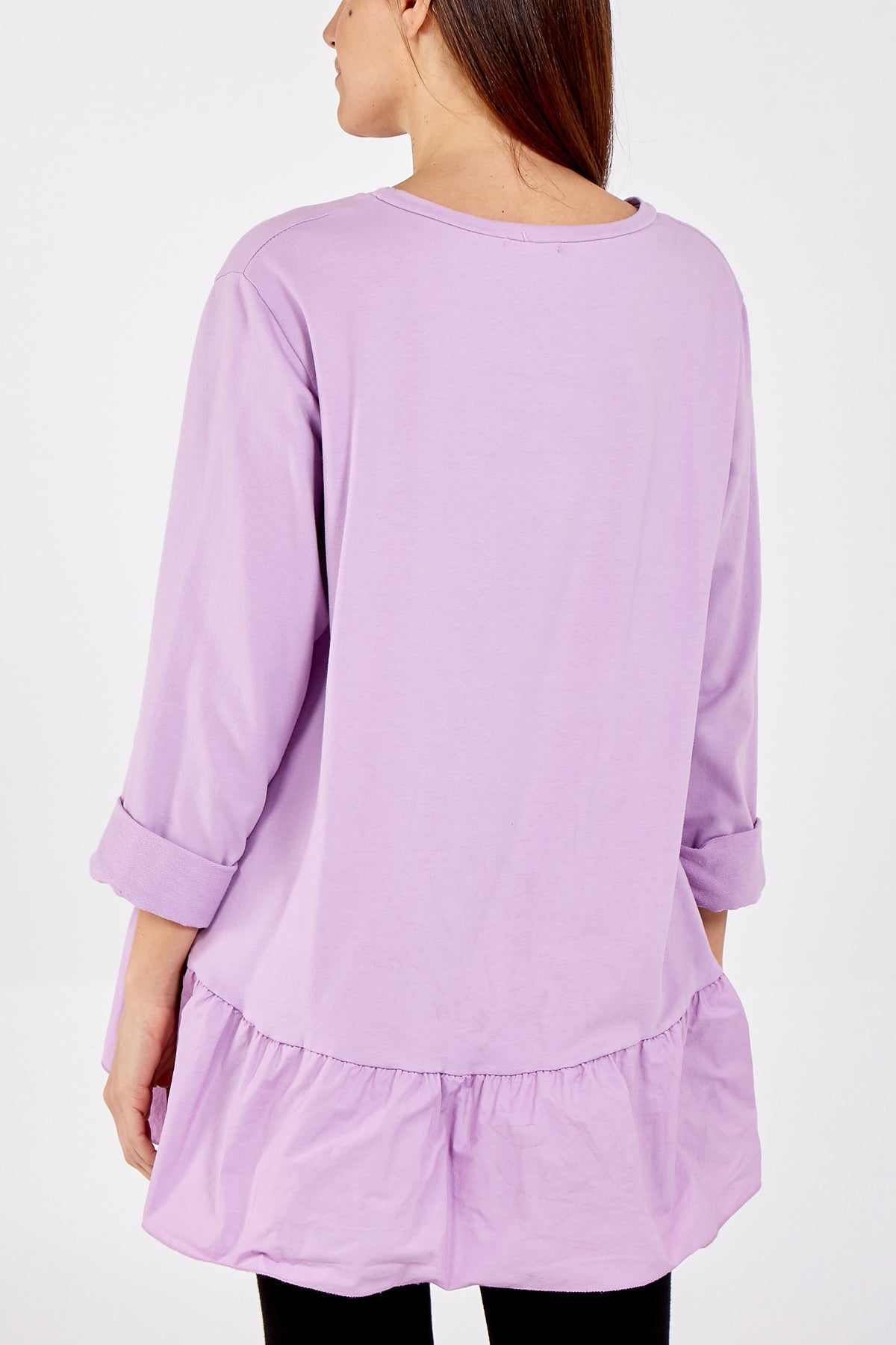 Gold Star Heart Top With Frill Trim TOPMF2 WearAll