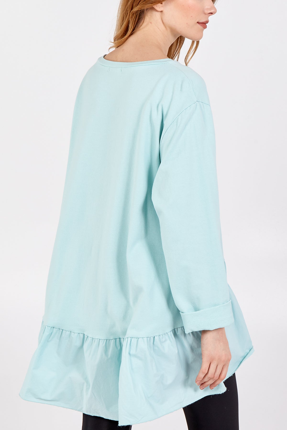 Gold Star Heart Top With Frill Trim TOPMF2 WearAll