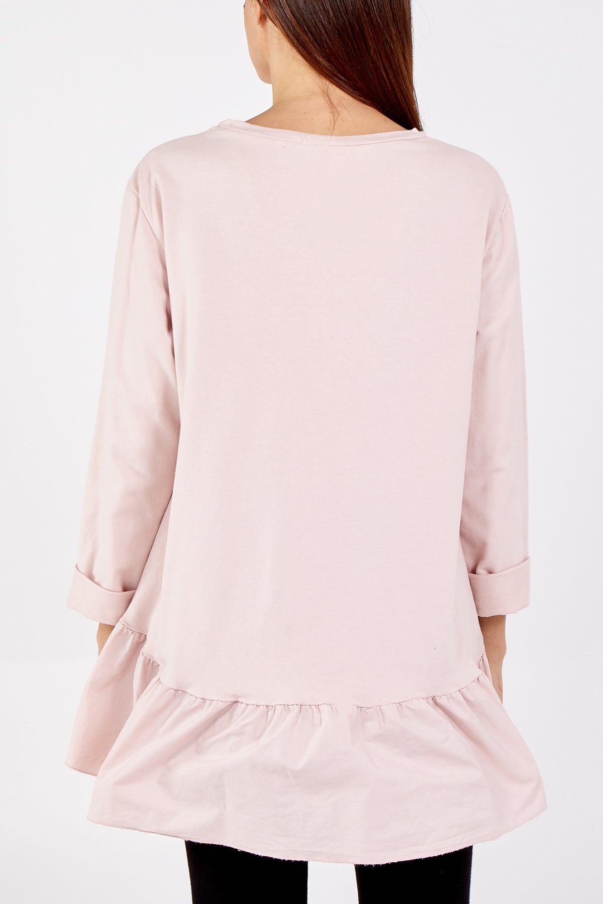 Gold Star Heart Top With Frill Trim TOPMF2 WearAll