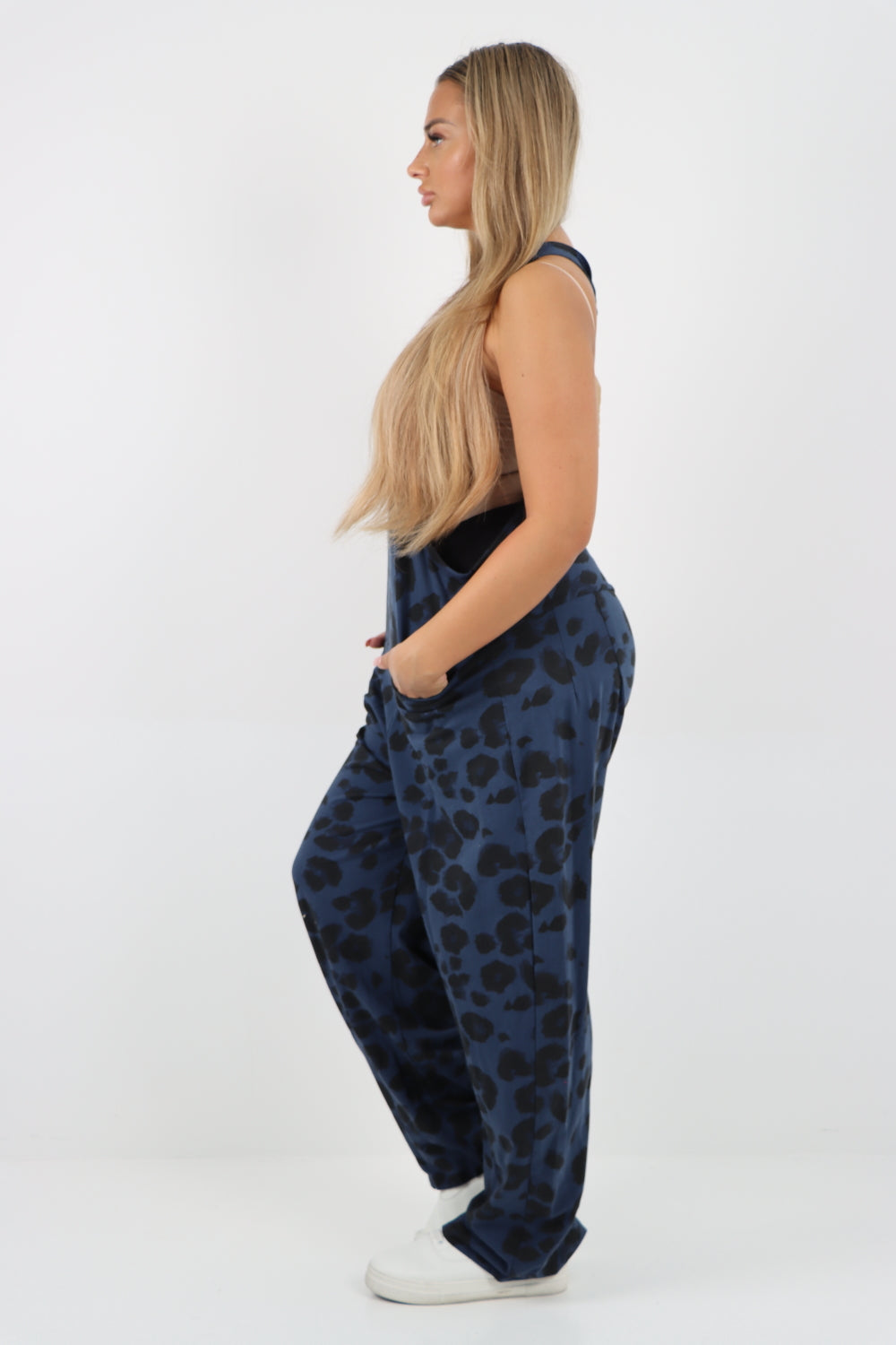 Dungaree Leopard Print Jersey Jumpsuits Dungarees WearAll