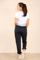 Italian Plain Drawstring Cotton Joggers Trouser WearAll