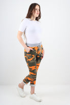Italian Camouflage Print Trousers Sweatpants WearAll